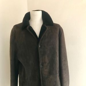 ROFOLO MENS SHEARLING COAT